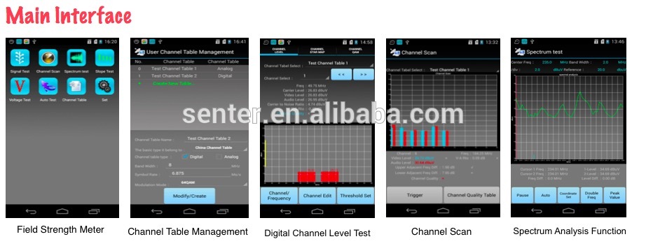 ST327 5~1000MHz CATV Cable TV Handle Digital Signal Level Meter DB Tester